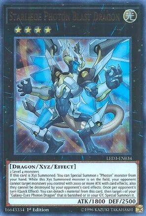 Starliege Photon Blast Dragon (Ultra Rare) (LED3-EN034) - Legendary Duelists: White Dragon Abyss 1st Edition