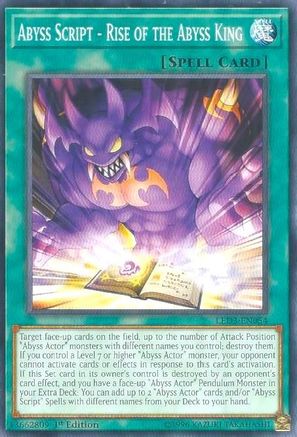 Abyss Script - Rise of the Abyss King (Common) (LED3-EN054) - Legendary Duelists: White Dragon Abyss 1st Edition