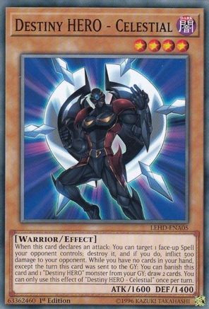 Destiny HERO - Celestial (Common) (LEHD-ENA05) - Legendary Hero Decks 1st Edition
