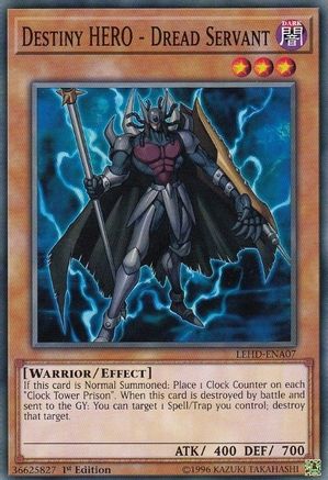 Destiny HERO - Dread Servant (Common) (LEHD-ENA07) - Legendary Hero Decks 1st Edition