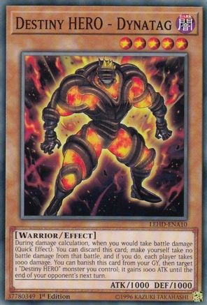 Destiny HERO - Dynatag (Common) (LEHD-ENA10) - Legendary Hero Decks 1st Edition