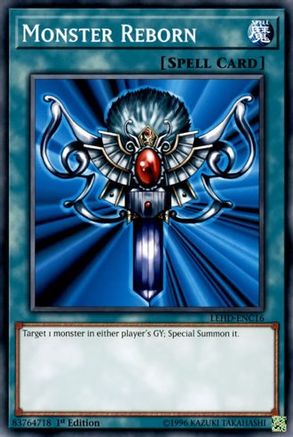 Monster Reborn (Common) (LEHD-ENC16) - Legendary Hero Decks 1st Edition