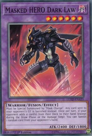 Masked HERO Dark Law (Common) (LEHD-ENA35) - Legendary Hero Decks 1st Edition