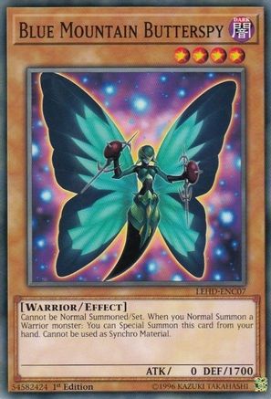Blue Mountain Butterspy (Common) (LEHD-ENC07) - Legendary Hero Decks 1st Edition