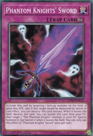 Phantom Knights' Sword (Common) (LEHD-ENC22) - Legendary Hero Decks 1st Edition