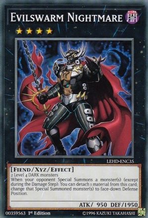 Evilswarm Nightmare (Common) (LEHD-ENC35) - Legendary Hero Decks 1st Edition