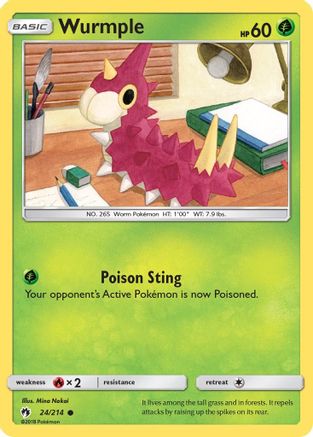 Wurmple (024/214) [SM  Lost Thunder] - Common