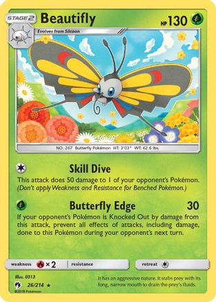 Beautifly (026/214) [SM  Lost Thunder] - Rare