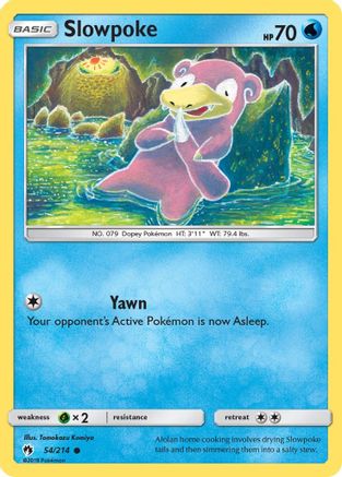 Slowpoke (054/214) [SM  Lost Thunder] Reverse Holofoil - Common