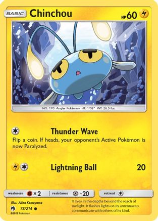Chinchou (73/214) [SM  Lost Thunder] - Common