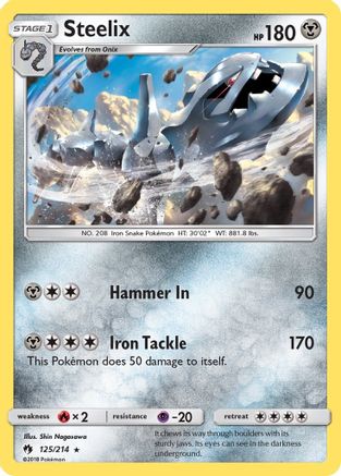 Steelix (125/214) [SM  Lost Thunder] - Rare