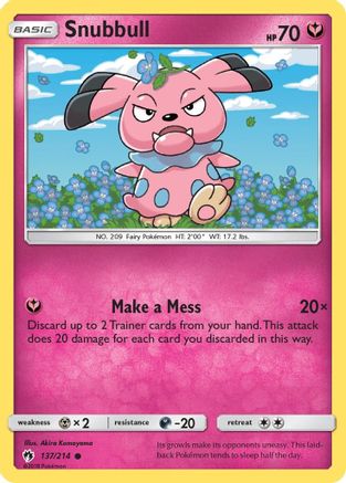 Snubbull (137/214) [SM  Lost Thunder] - Common