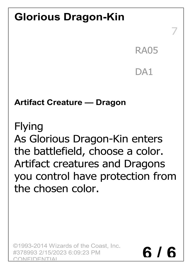 Glorious Dragon-Kin (UNK-RA05A) [Unknown Event]
