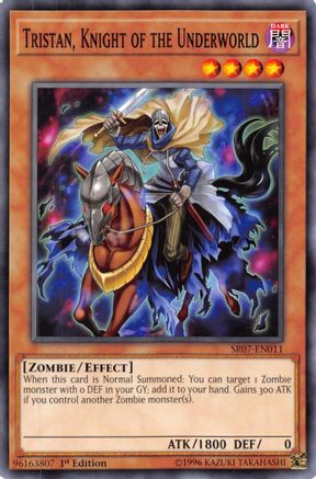 Tristan, Knight of the Underworld (Common) (SR07-EN011) - Structure Deck: Zombie Horde 1st Edition