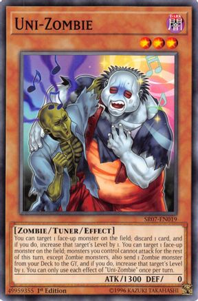 Uni-Zombie (Common) (SR07-EN019) - Structure Deck: Zombie Horde 1st Edition