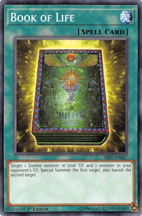 Book of Life (Common) (SR07-EN027) - Structure Deck: Zombie Horde 1st Edition