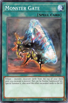 Monster Gate (Common) (SR07-EN030) - Structure Deck: Zombie Horde 1st Edition