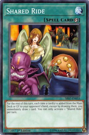 Shared Ride (Common) (SR07-EN033) - Structure Deck: Zombie Horde 1st Edition