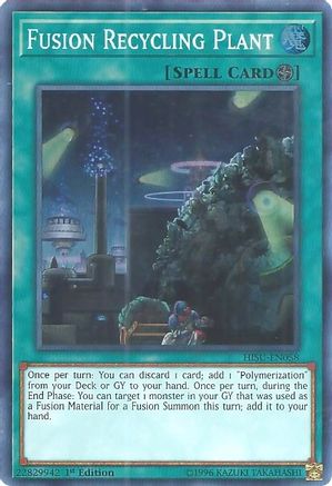 Fusion Recycling Plant (Super Rare) (HISU-EN058) - Hidden Summoners 1st Edition