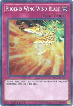 Phoenix Wing Wind Blast (Super Rare) (HISU-EN045) - Hidden Summoners 1st Edition