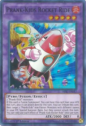 Prank-Kids Rocket Ride (Super Rare) (HISU-EN017) - Hidden Summoners 1st Edition