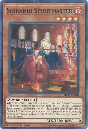 Shiranui Spiritmaster (Super Rare) (HISU-EN048) - Hidden Summoners 1st Edition