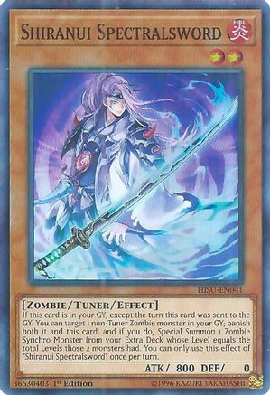 Shiranui Spectralsword (Super Rare) (HISU-EN041) - Hidden Summoners 1st Edition