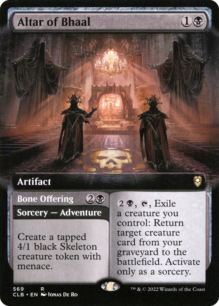 Altar of Bhaal (Extended Art) (CLB-569) [Commander Legends: Battle for Baldur's Gate] Foil