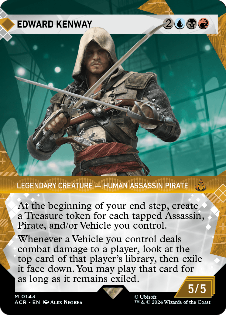Edward Kenway (Showcase) (ACR-143) (Borderless) [Assassin's Creed] Foil