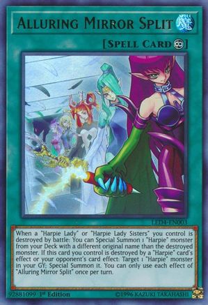 Alluring Mirror Split (Ultra Rare) (LED4-EN003) - Legendary Duelists: Sisters of the Rose 1st Edition