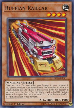 Ruffian Railcar (Common) (LED4-EN042) - Legendary Duelists: Sisters of the Rose 1st Edition