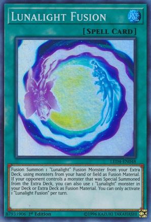 Lunalight Fusion (Super Rare) (LED4-EN048) - Legendary Duelists: Sisters of the Rose 1st Edition