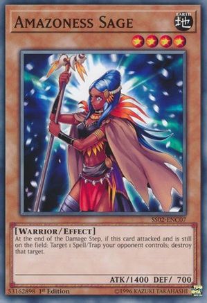 Amazoness Sage (Common) (SS02-ENC07) - Speed Duel Decks: Duelists of Tomorrow 1st Edition