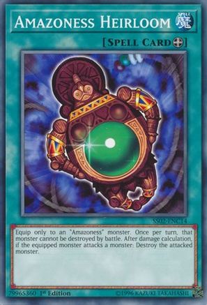 Amazoness Heirloom (Common) (SS02-ENC14) - Speed Duel Decks: Duelists of Tomorrow 1st Edition