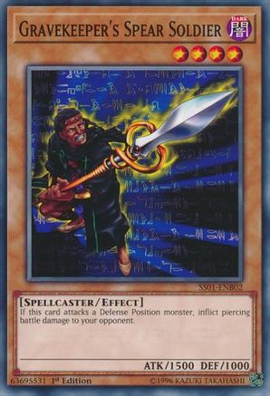 Gravekeeper's Spear Soldier (Common) (SS01-ENB02) - Speed Duel Decks: Destiny Masters 1st Edition