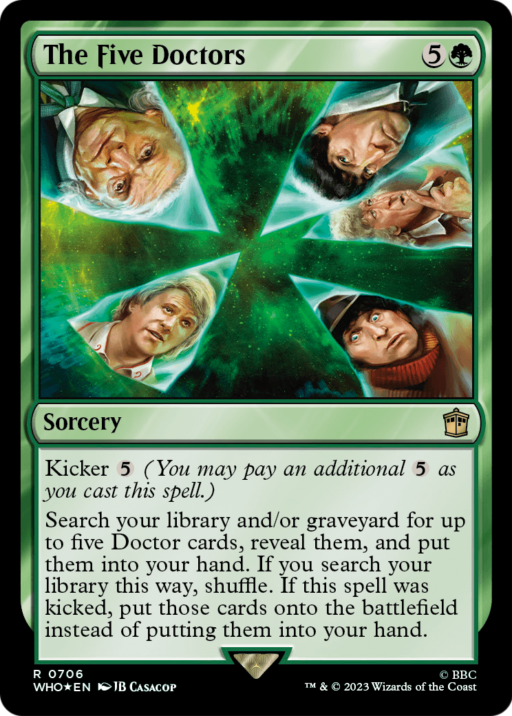 The Five Doctors (Surge Foil) (WHO-706) [Doctor Who] Foil
