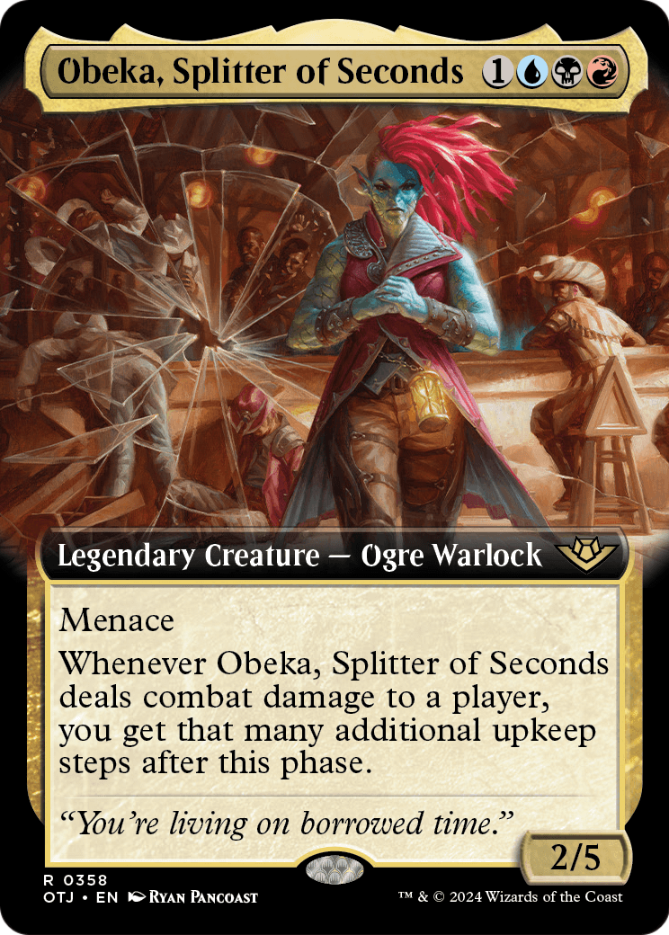 Obeka, Splitter of Seconds (Extended Art) (OTJ-358) [Outlaws of Thunder Junction]