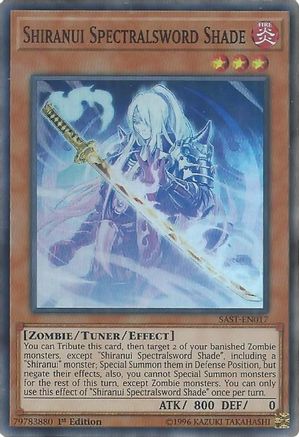 Shiranui Spectralsword Shade (Super Rare) (SAST-EN017) - Savage Strike Unlimited