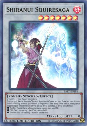 Shiranui Squiresaga (SAST-ENSP1) (Ultra Rare) (SAST-ENSP1) - Savage Strike Limited