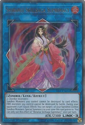 Shiranui Skillsaga Supremacy (Ultra Rare) (SAST-EN054) - Savage Strike Unlimited
