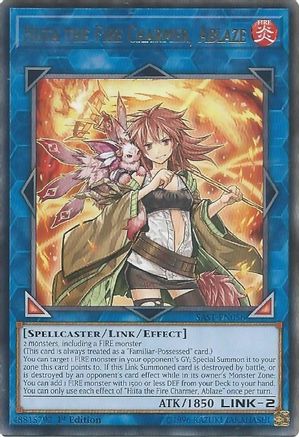 Hiita the Fire Charmer, Ablaze (Rare) (SAST-EN056) - Savage Strike 1st Edition