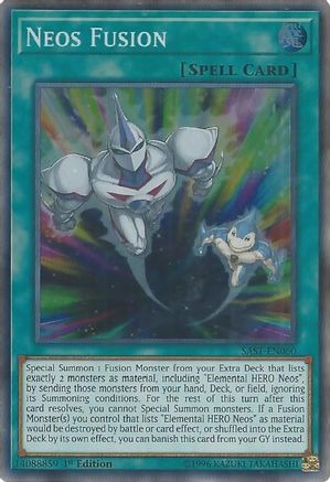Neos Fusion (Super Rare) (SAST-EN060) - Savage Strike 1st Edition