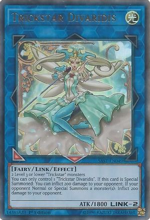 Trickstar Divaridis (Ultra Rare) (SAST-EN049) - Savage Strike 1st Edition