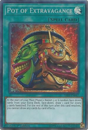 Pot of Extravagance (Secret Rare) (SAST-EN067) - Savage Strike 1st Edition