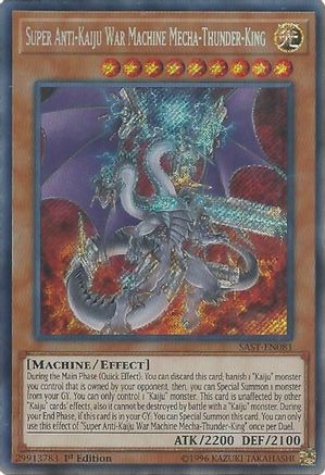 Super Anti-Kaiju War Machine Mecha-Thunder-King (Secret Rare) (SAST-EN081) - Savage Strike Unlimited