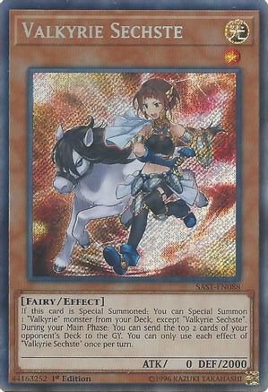Valkyrie Sechste (Secret Rare) (SAST-EN088) - Savage Strike 1st Edition
