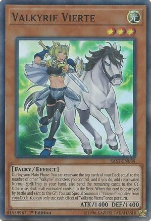 Valkyrie Vierte (Super Rare) (SAST-EN089) - Savage Strike Unlimited