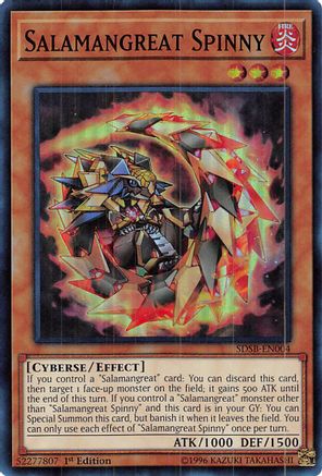 Salamangreat Spinny (Super Rare) (SDSB-EN004) - Structure Deck: Soulburner 1st Edition