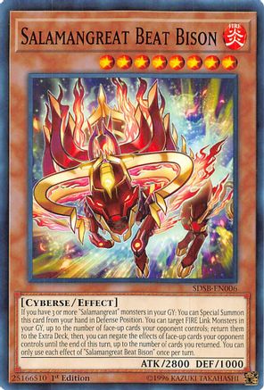 Salamangreat Beat Bison (Common) (SDSB-EN006) - Structure Deck: Soulburner 1st Edition