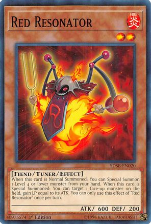 Red Resonator (Common) (SDSB-EN020) - Structure Deck: Soulburner 1st Edition